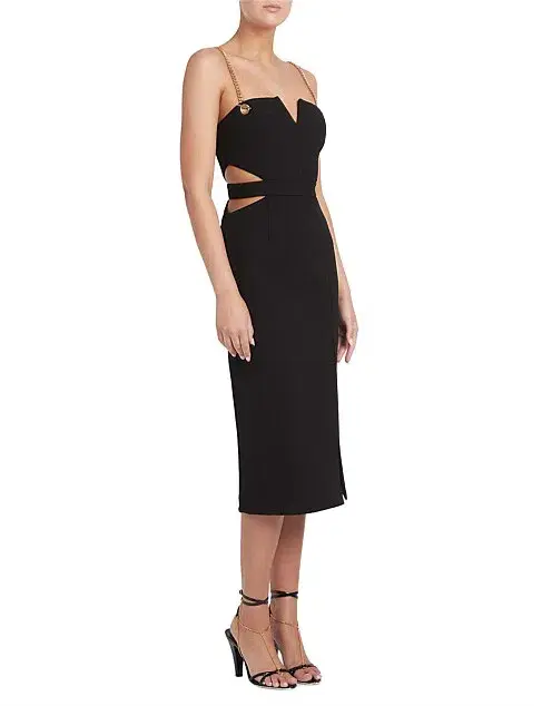 Rebecca Vallance Iman Cut Out Dress Black Size 10 for rent on The Volte - main image