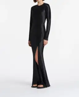 Sir the Label Soleil Long Sleeve Dress Black Size 1 / Au 8