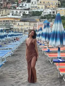 Rat & Boa Cocoa Maxi Dress Brown Size 8 for rent on The Volte - image 6