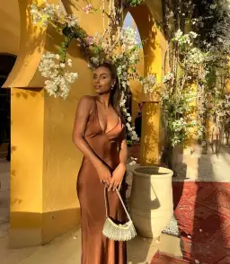 Rat & Boa Cocoa Maxi Dress Brown Size 8 for rent on The Volte - image 3