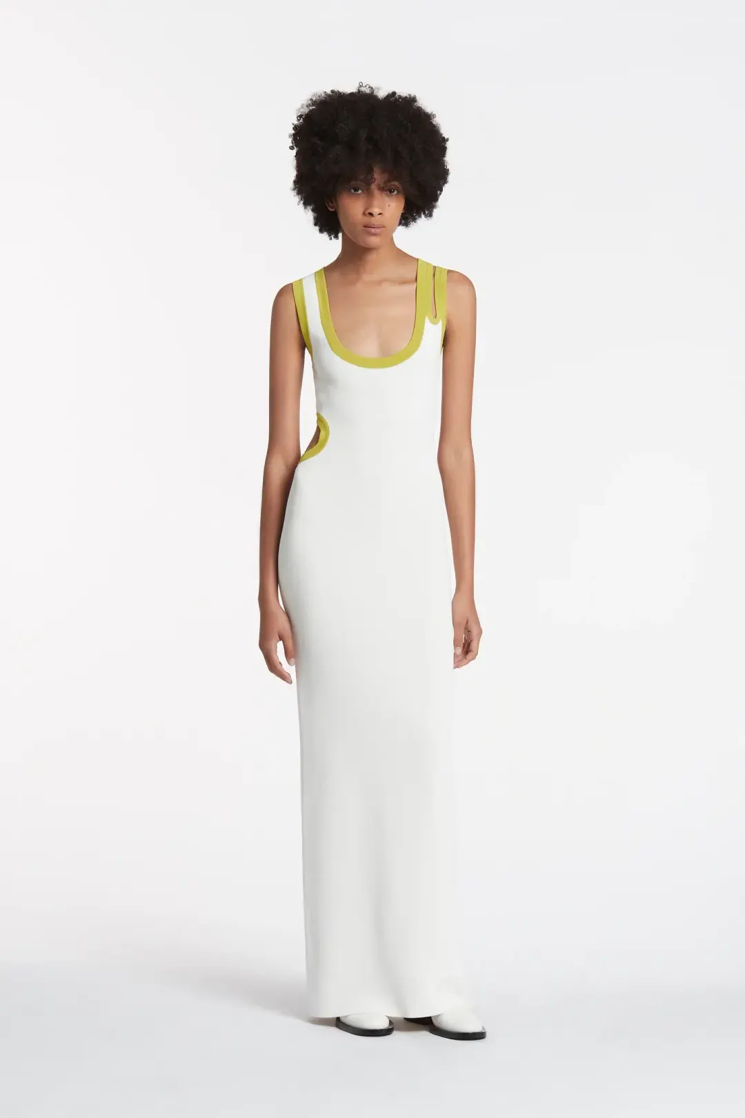 Sir The Label Evalina Cut Out Dress In Citrus Size 1/Au 8 for rent on The Volte - main image