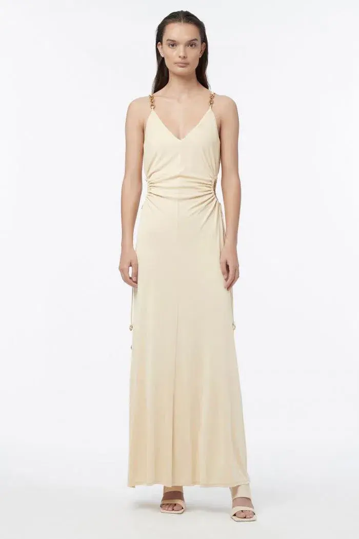 Manning Cartell Tuning in Dress in Custard Yellow Size AU 10 for rent on The Volte - main image