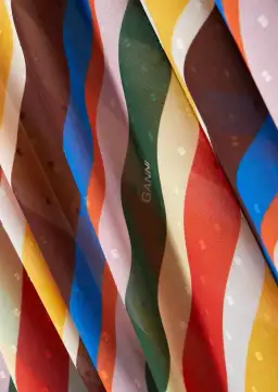 Ganni Striped Halter Neck Recycled Chiffon Midi Dress Multi Size AU 10 for rent on The Volte - image 5