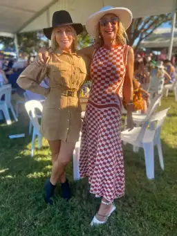 Rachel Gilbert Andres Maxi Dress Check Pink Size M/AU 12 for rent on The Volte - image 3