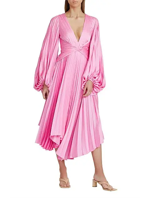 Acler Palms Dress Confetti Pink Size AU 10 - Image 1