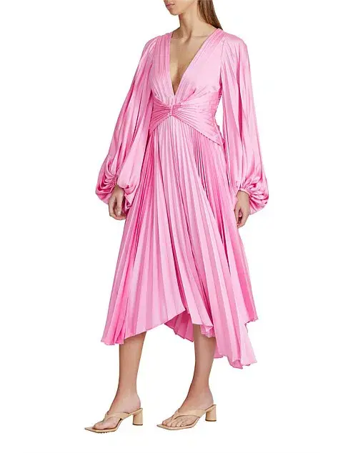 Acler Palms Dress Confetti Pink Size AU 10 - Image 2