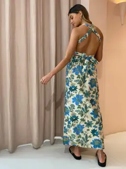 Sir the label Celia cross back gown Blue Size AU 10 for rent on The Volte - image 2