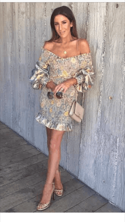 Alice McCall Higher Love Dress Blue & Gold Size 6 for rent on The Volte - image 1