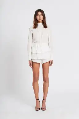 Sir The Label Lucille Embroidered Playsuits White Size 0 / AU 6 for rent on The Volte - image 1