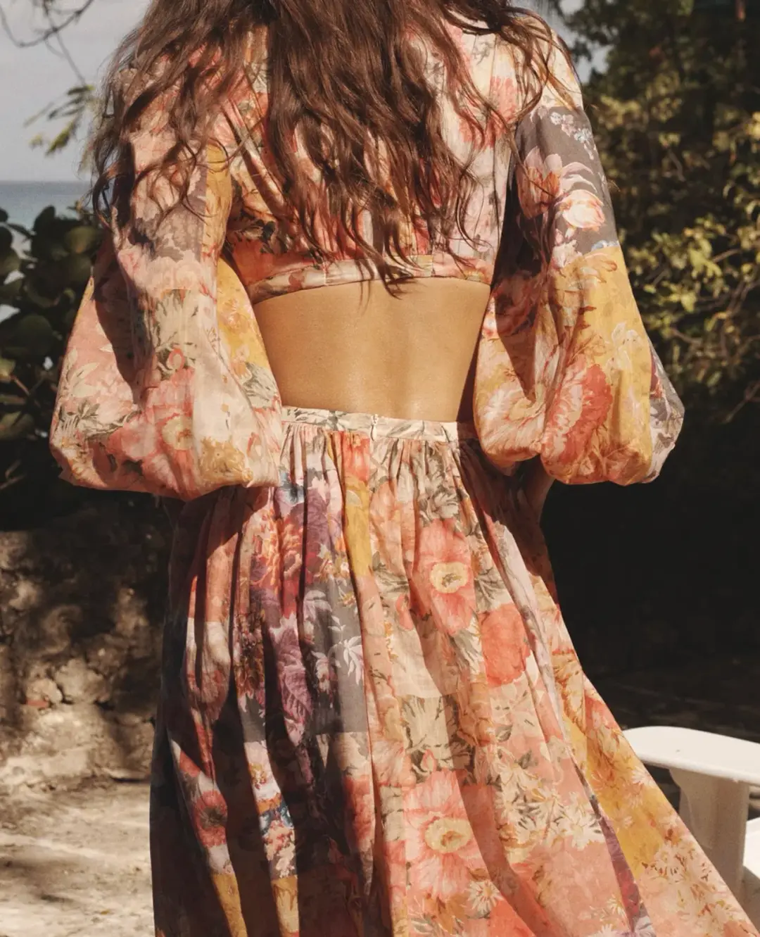 Zimmermann Pattie Patchwork Long Dress Floral Size 3 / AU 14 for rent on The Volte - main image