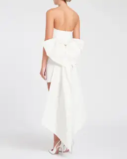 Rebecca Vallance Daphne Mini Dress Ivory Size 10 for rent on The Volte - image 3