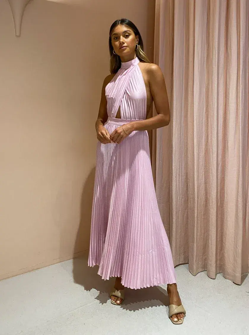 Lidee Renaissance Gown in Pink Size 6 for rent on The Volte - main image