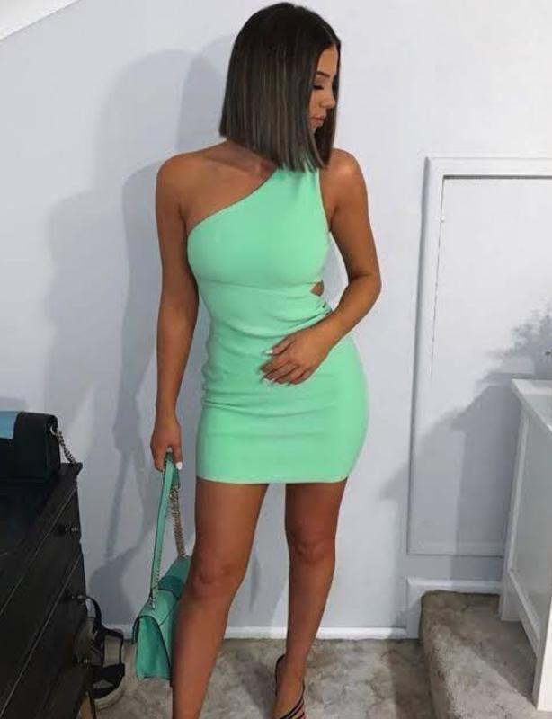 Bec & Bridge Missy Mini Dress Green Size 8 for rent on The Volte - main image