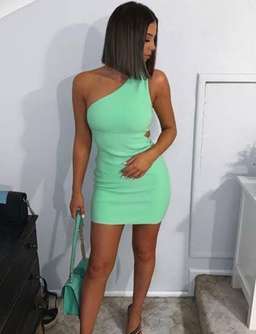 Bec & Bridge Missy Mini Dress Green Size 8 for rent on The Volte - image 1