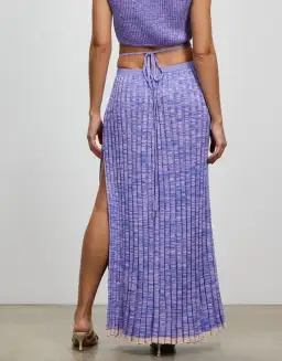 Christopher Esber Sleeveless Crop & Pleated Knit Tie Skirt Set Size S/Au 8 for rent on The Volte - image 5