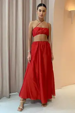 Sir the Label Lucelia Set Red Size 6