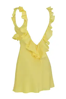 House of CB Tink Buttercup Mini Dress Yellow Size S / Au 8 for rent on The Volte - image 12