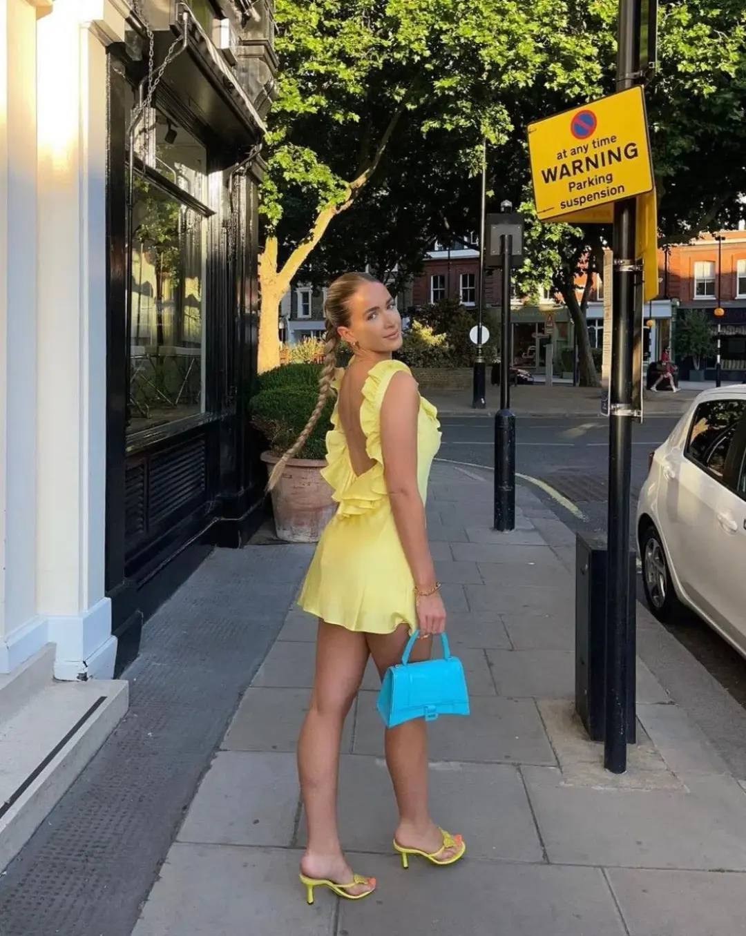 House of CB Tink Buttercup Mini Dress Yellow Size S / Au 8 for rent on The Volte - main image