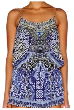 Camilla Under the Medina Moon Playsuit Print Size XS / Au 8 for rent on The Volte - image 4