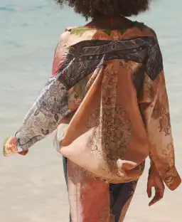 Zimmermann Anneke Relaxed Shirt Patch Paisley Size 0 / Au 8 for rent on The Volte - image 2