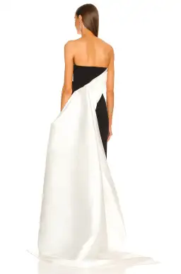 Solace London The Kinsley Maxi Dress in Black/Cream Size 10 for rent on The Volte - image 3