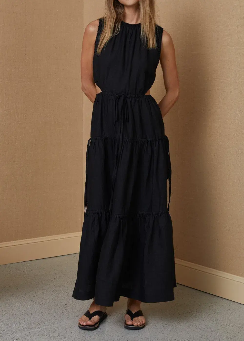 Bec & Bridge Henriette Maxi Dress Black Size AU 6 for rent on The Volte - main image