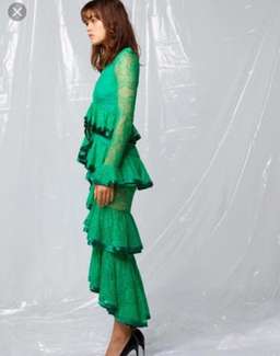 Nicola Finetti Maia Green Dress Sz 10 for rent on The Volte - image 3