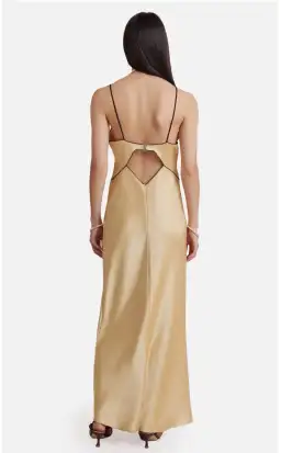 Bec & Bridge Hazel Maxi Dress Wheat Gold Size AU 12 for rent on The Volte - image 3