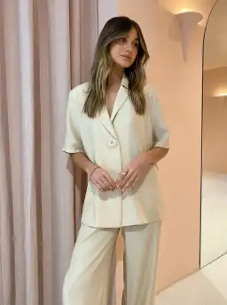 Viktoria & Woods Chorus Shirt & Pilot Pants in Wheat Size 3 / AU 12 for rent on The Volte - image 3