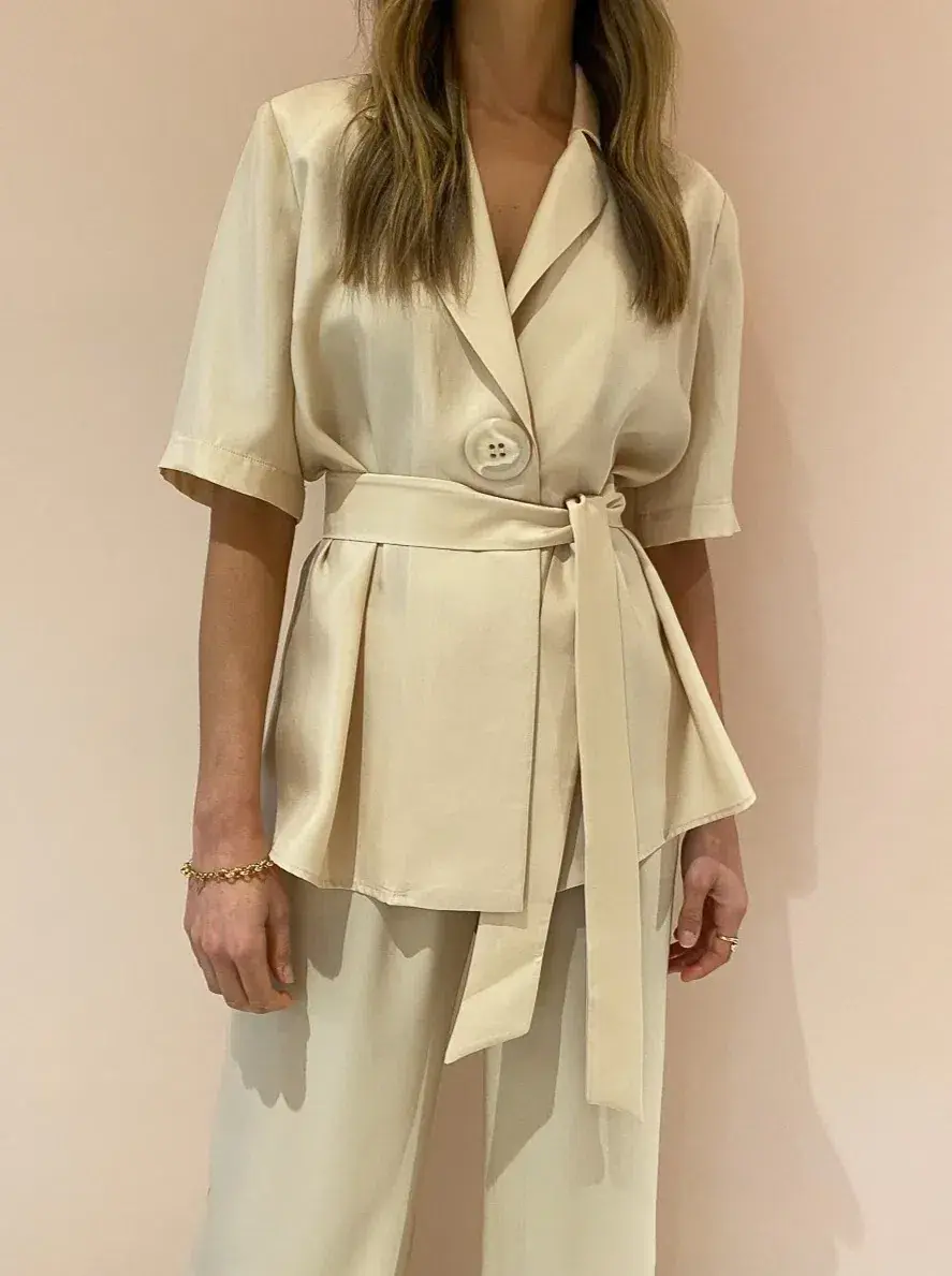 Viktoria & Woods Chorus Shirt & Pilot Pants in Wheat Size 3 / AU 12 for rent on The Volte - main image