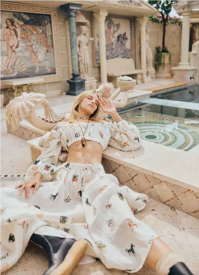 Alemais Hera Skirt Print Size 6 for rent on The Volte - main image