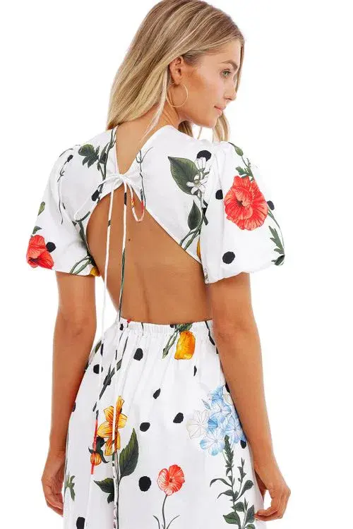 Leo Lin La Flor Dress Floral Size 6 for rent on The Volte - main image