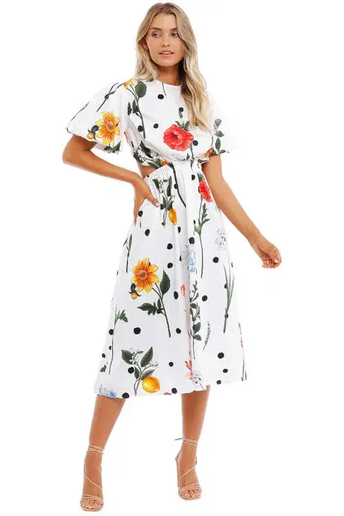 Leo Lin La Flor Dress Floral Size 6 for rent on The Volte - main image