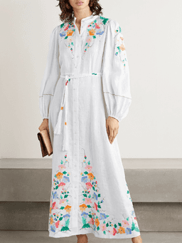 Zimmermann Fiesta Applique Long Dress Size 3 (12 to 14)