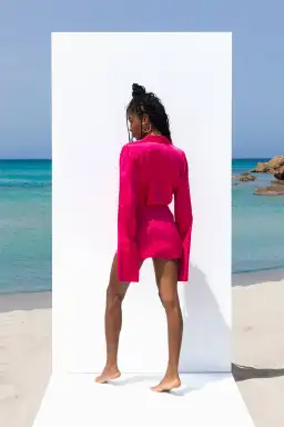 Rat & Boa Paloma Mini Dress Pink Size XS / Au 6 for rent on The Volte - image 2