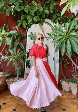 Aje Entwined Dress Red Size 8 for rent on The Volte - image 1