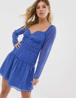 Talulah sorrento polka dot milk maid style dress size M for rent on The Volte - image 2