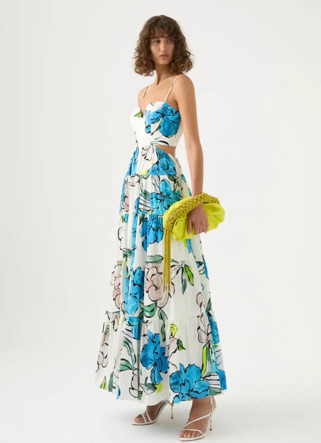 Aje Botanical Tiered Maxi Dress Floral Size 10 for rent on The Volte - main image