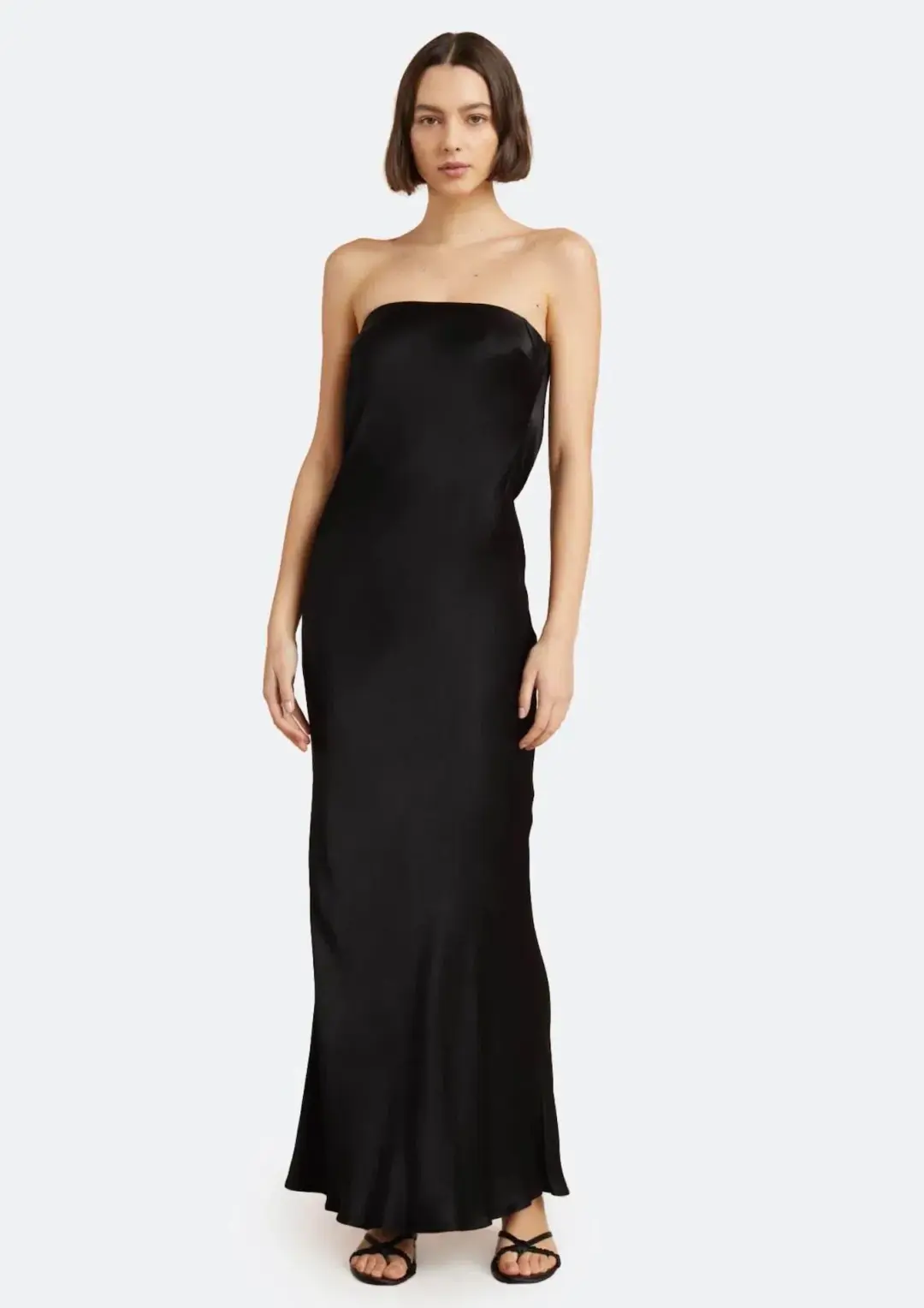 Bec & Bridge Moon Dance Strapless Dress Black Size 10 for rent on The Volte - main image