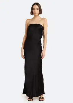 Bec & Bridge Moon Dance Strapless Dress Black Size 10 for rent on The Volte - image 1