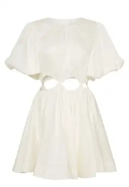 AJE Henriette Cut Out Mini Dress White Size 8 for rent on The Volte - image 3