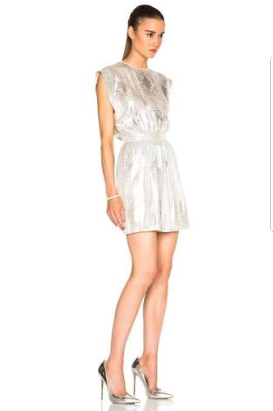 Sass & Bide Sega Sega Dress in Metallic Silver size 8 for rent on The Volte - main image