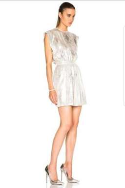 Sass & Bide Sega Sega Dress in Metallic Silver size 8 for rent on The Volte - image 6