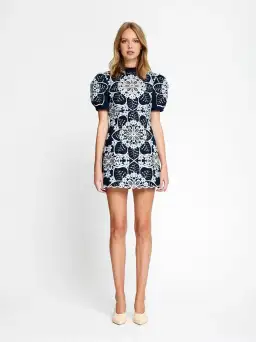 Alice McCall Afternoon Mini Dress Navy Print Size 6 for rent on The Volte - image 1