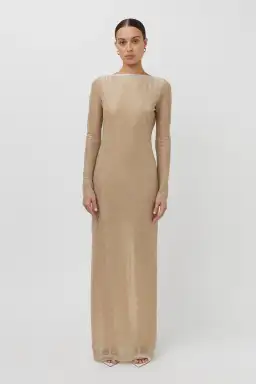 Camilla and Marc Ibiza Maxi Dress Gold Size 10 for rent on The Volte - image 1