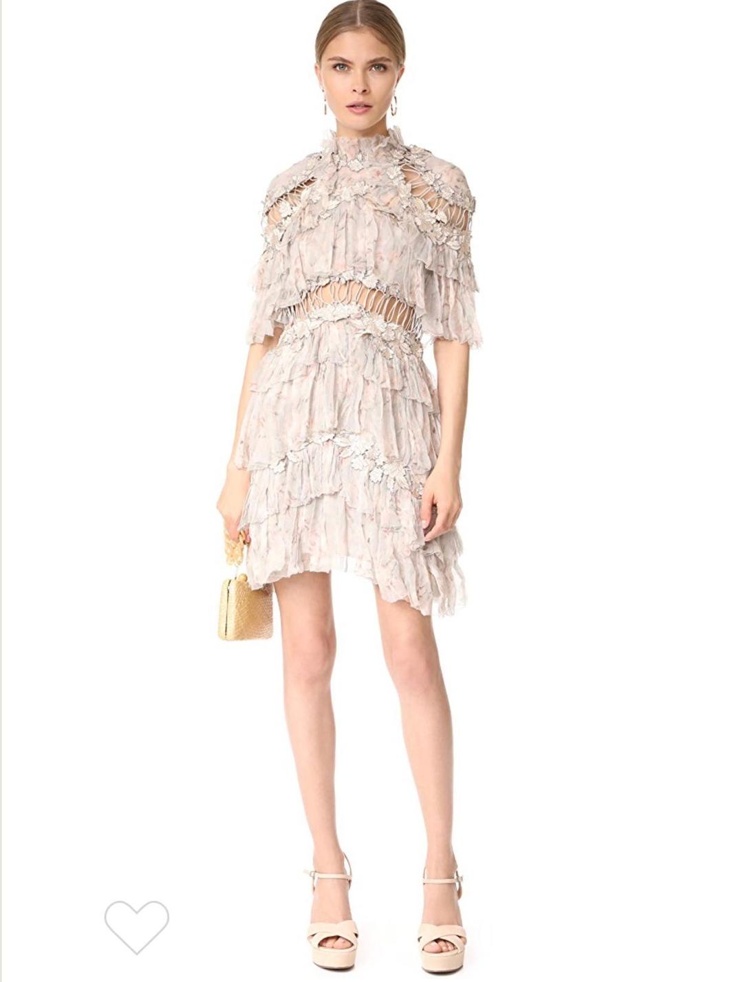 Zimmermann Stranded Tier mini dress size 1 for rent on The Volte - main image
