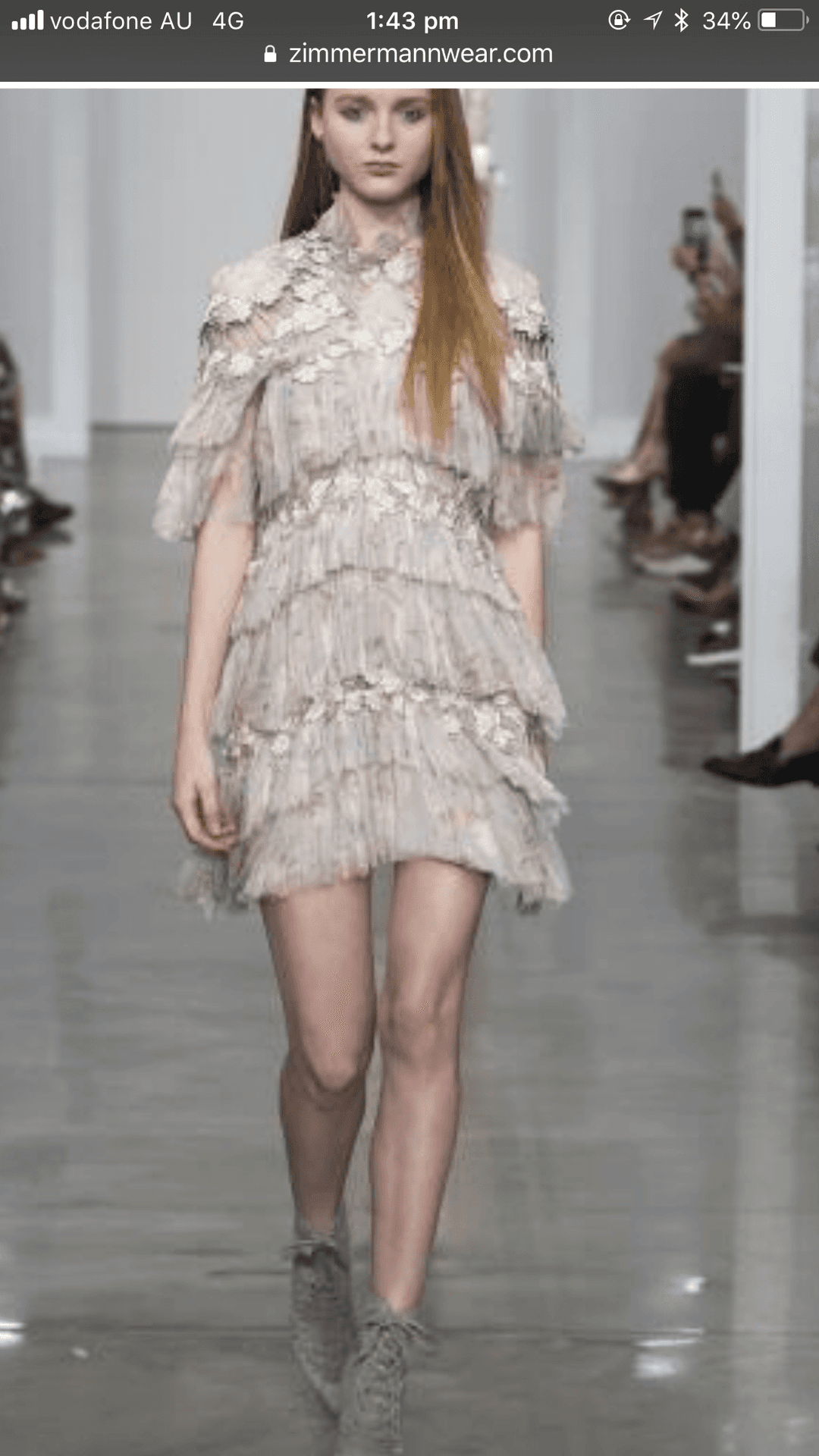 Zimmermann Stranded Tier mini dress size 1 for rent on The Volte - main image
