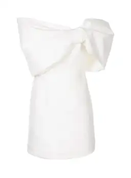 Rachel Gilbert Bow-detailed Mini Dress Ivory Size S/Au 8 for rent on The Volte - image 3