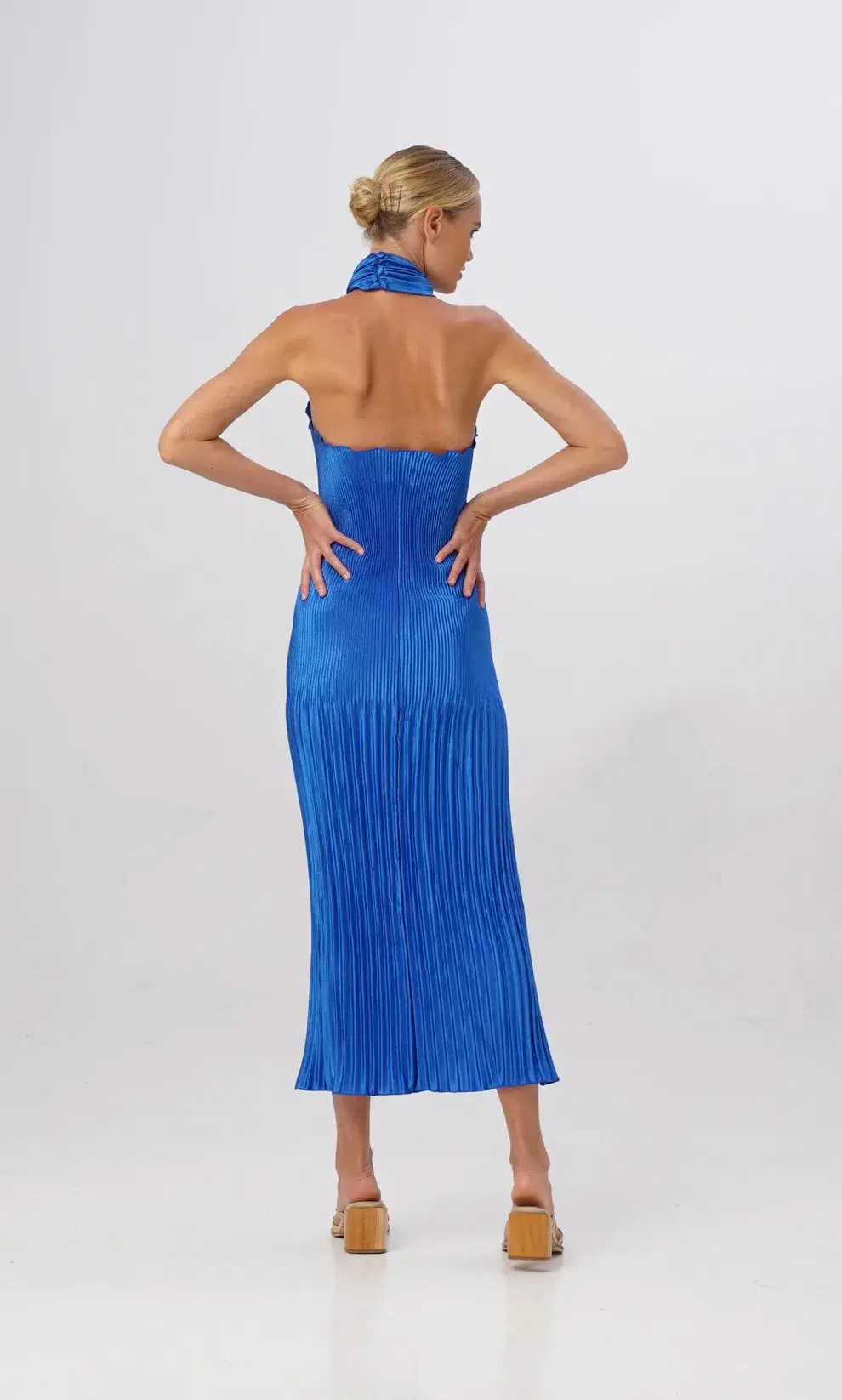 Lidee Soiree Halter Gown Royal Blue Size M / AU 10 for rent on The Volte - main image