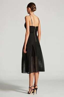 Shona Joy Pegasus Pleated Cocktail Midi Dress for rent on The Volte - image 2